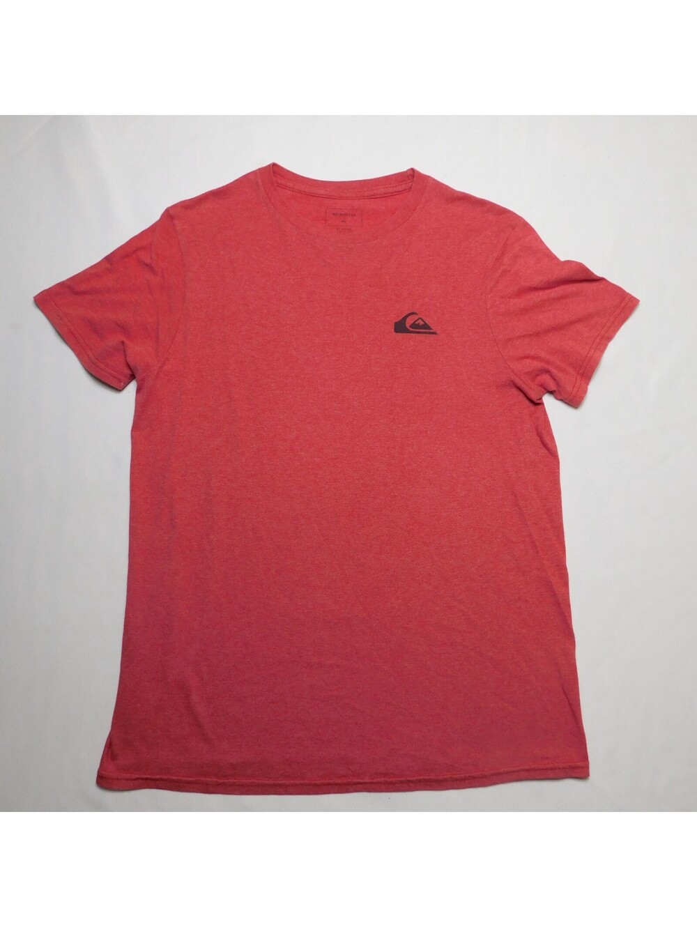 Quiksilver Men's Small Heather Red Mountain Wave Logo T-Shirt Premium Fit